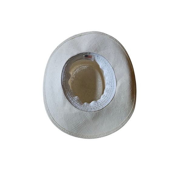 Vintage Creme White Braided hat - Picture 5 of 11